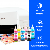 Чернила для Epson L800, L805, L1800 и др. L-серии. Комплект 6 цв. по 100 мл.