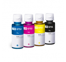 Чернила для HP Ink Tank 115, Ink Tank 315, Ink Tank 415 и др. (GT51, GT52). Комплект 4 цвета