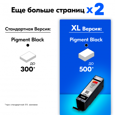 Картридж для Canon PGI-470PGBK XL (Черный), CS4