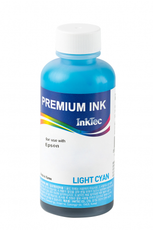 Водные чернила для Epson, InkTec E0005, Light Cyan, 100 мл.0