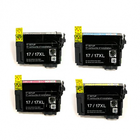 Картриджи для Epson XP-33, XP-103, XP-203, XP-207, XP-303 и др. (Epson 17) Комплект из 4 шт.0